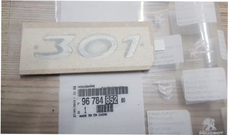 Arka Yazı - Peugeot - 301