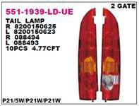 Stop Lambası Sol Duysuz Cıft Kapı ( Renault : Kango 2003-2007)