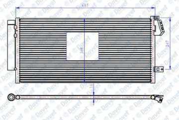 Klıma Radyatoru (Kondanser) Doblo Iıı 1.3D / 1.4I Lpg / 1.6Jtd / 2.0Jtd 09> (669×293×16)