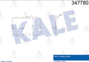RADYATÖR SU ACCENT 95-00 1.3 MÜŞÜR DELİKLİ M-T BRAZING