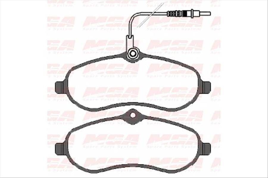 Balata Fren On-(Fıslı)-(Cıtroen: Jumpy 07>>/Fıat: Scudo 07>>/Peugeot Expert 07>>  )   (Vwa24595)