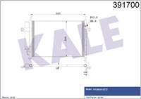 KLIMA RADYATOR (HYUNDAI: GETZ 1.1-1.3-1.6 BENZİNLİ 1,5 CRDI 02-05) 543×355×17