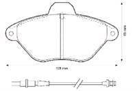ON FREN DISK BALATASI WVA 21632  ( CITROEN : XANTIA 98-03 )