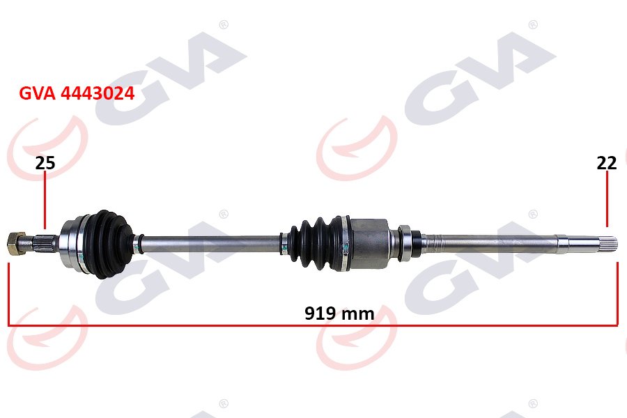 KOMPLE AKS SAĞ PEUGEOT 306 1.6 (93-00) (919mm)