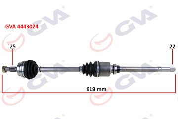 KOMPLE AKS SAĞ PEUGEOT 306 1.6 (93-00) (919mm)