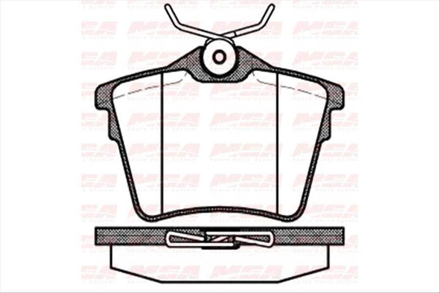 Balata Fren Arka-(Peugeot: 407 2004>>/607 2000>>/Cıtroen: C5 2001>>)