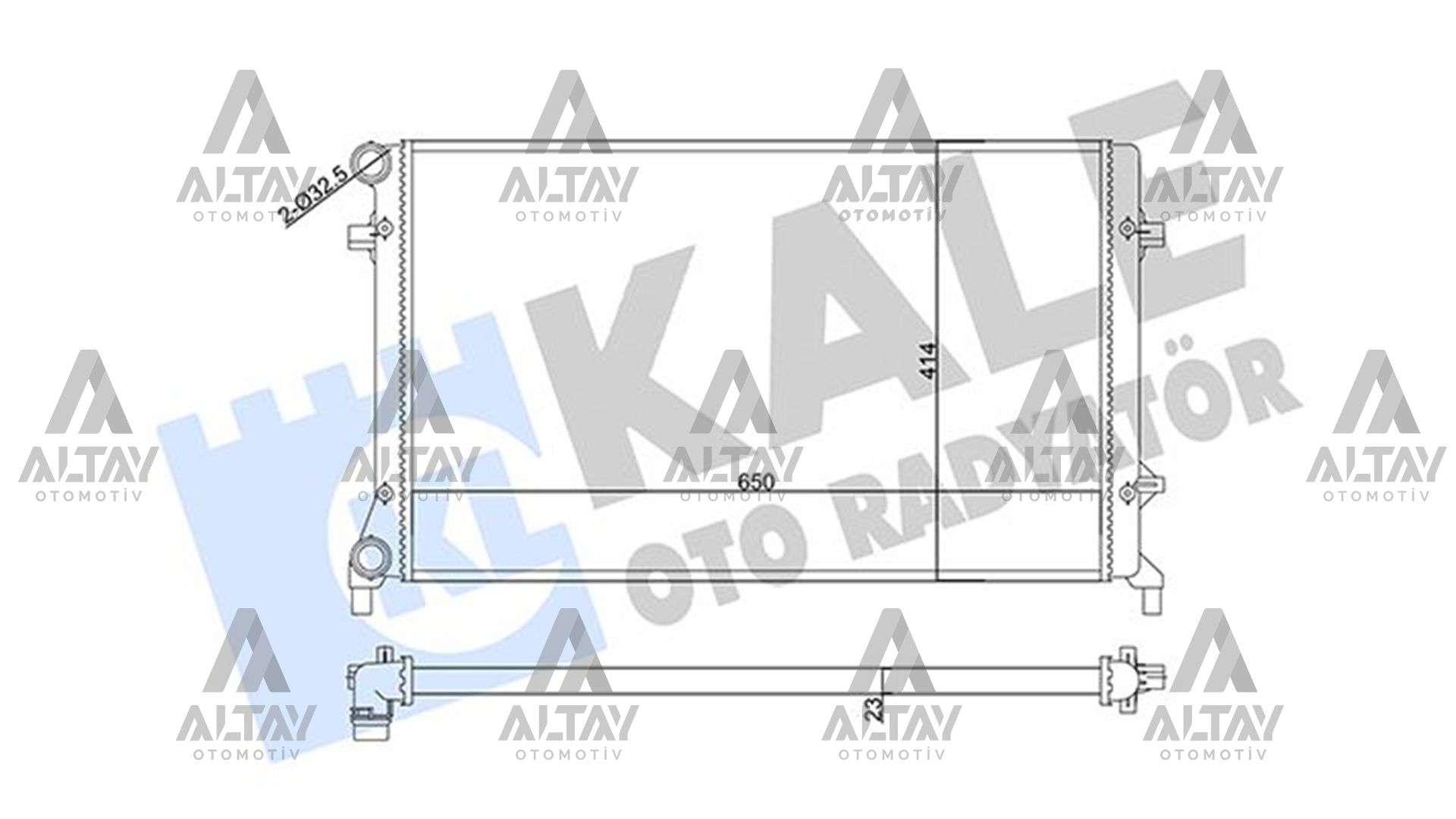 RADYATÖR SU GOLF5 / PASSAT / JETTA / A3 04-09 BGU-BSE-BLF-BLP 1.6-1.6 FSI MEKANİK