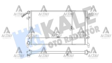 RADYATÖR SU GOLF5 / PASSAT / JETTA / A3 04-09 BGU-BSE-BLF-BLP 1.6-1.6 FSI MEKANİK