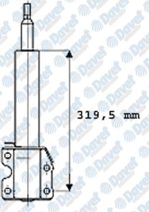 ON AMORTISOR GAZLI LT35 SPRINTER KISA 208D / 212D / 316CDI 95>