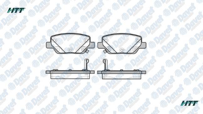 Arka Fren Balatası Egea 1,3D Multıjet / 1,4 / 1,4Lpg / 1,6 / 1,6D Multıjet