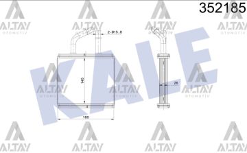 RADYATÖR KALORİFER 323 90-96 / 323 95-98 / (145x180x26) BRAZING