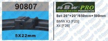 Sılecek Supurgesı 650Mm+500Mm Muz Tıp Aparatlı Bmw X3 F25 10- X4 F26 14-