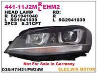 ON FAR SOL MOTORU UZERINDE XENONLU VOLKSWAGEN GOLF VII 13-