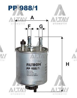 YAKIT FİLTRESİ (MAZOT) KANGOO 08=> 1.5DCI / LAGUNA III 08=> 1.5DCI-2.0DCI