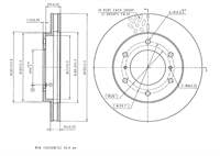 FREN DISK ON HAVA KANALLI 290-6 ( MITSUBISHI: PAJERO 00 - 13 )