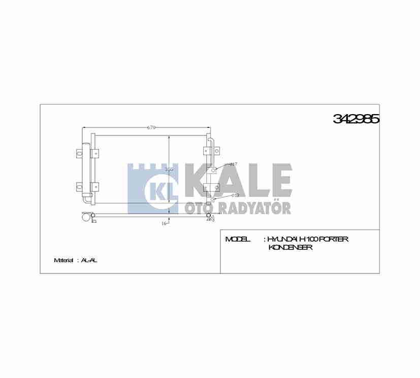 RADYATÖR KLİMA H-100 KAMYONET 05-18