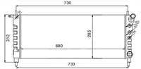 SU RADYATORU MEKANİK ( OPEL : CORSA B AC 1.2 96-00 ) 680×285×34