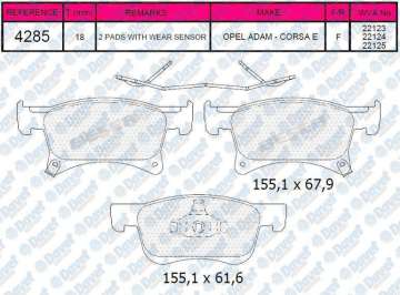 FREN BALATASI ON 15 JANT CORSA E 2015 >