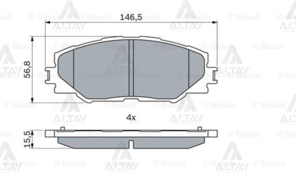 FREN BALATA RAV4 06-11 / AURIS HYBRID 11=> ÖN