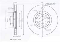 FREN DISK ON HAVA KANALLI 305,5-5 ( ALFA ROMEO: GIULIETTA / 159 11 )