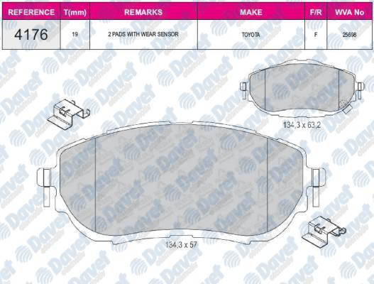 FREN BALATASI ON TOYOTA COROLLA 2013-2015 AURIS