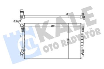 RADYATÖR SU GOLF7 / A3 / LEON / PASSAT / OCTAVIA 13=> CJZB-CYVA-CJZA-CYVB-CPVA-CPTA-CHPA-CLHA-CLHB-CRKA-CRKB 12 TSI-1.4 TSI-1.6 TDI MEKANİK