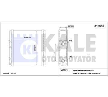 RADYATÖR KALORİFER PRIMERA90-95 /SUNNY90-94 / MICRA92-00 MEKANİK