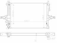MOTOR RADYATÖRÜ BRAZING A/T VOLVO (S60-S60R-S80-V70-XC70) (99-09)  (PREMAIR) 620×418×32