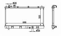 SU RADYATORU BRAZING MAZDA 323 98-01 1.5 /1.8 M/T