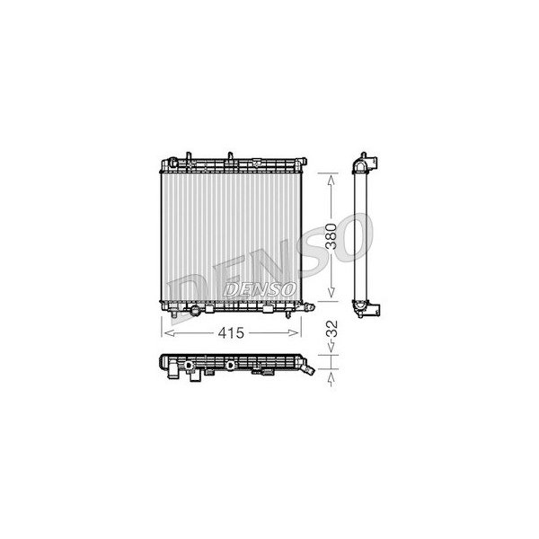 Motor Radyator C2 C3 (I Iı Iıı) C3 Plurıel P207 P1007 Tu3A / Et3J4 / Tu5Jp4 1,4 / 1,4 16V / 1,6 16V 02>Olcu: (380×403,3×18)