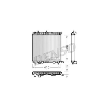 Motor Radyator C2 C3 (I Iı Iıı) C3 Plurıel P207 P1007 Tu3A / Et3J4 / Tu5Jp4 1,4 / 1,4 16V / 1,6 16V 02>Olcu: (380×403,3×18)