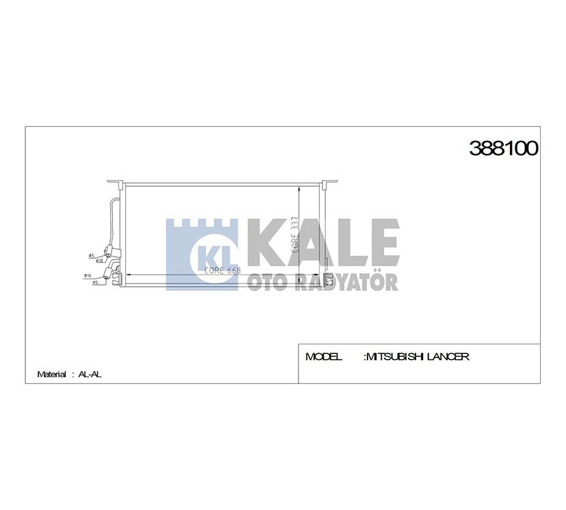 RADYATÖR KLİMA LANCER 03-07