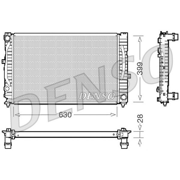 RADYATÖR MEKANİK A4-A6-PASSAT 2.4-2.5TDI-2.8 (95-00)