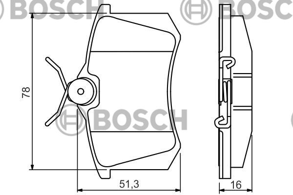FREN BALATA 207 06=> 1.4 16V-1.6 16V-1.6 HDI / C3 PICASSO 09=> ARKA