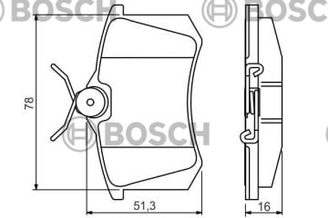 FREN BALATA 207 06=> 1.4 16V-1.6 16V-1.6 HDI / C3 PICASSO 09=> ARKA