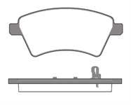 BALATA FREN ON - ( FIAT : SEDICI 1.6 16V 1.9DMTJ 06 / 06-> / SUZUKI: SX4 06-> )