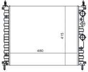 SU RADYATORU MEKANİK ( FIAT : BRAVO / BRAVA / MAREA 1.4 1 6 AC 97-00 ) 480×415×23