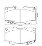 BALATA FREN ON-(TOYOTA: HILUX-VIGO 06>11 ''4WD'' )