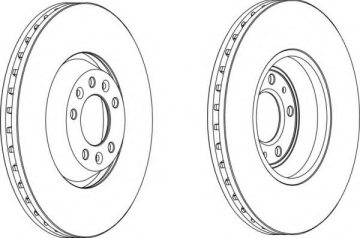 FREN DİSKİ ÖN 330 68 30 5 P407 2.2-2.2 16V-2.2HDI-2.7HDI-3.0-P407 2.2-2.2 16V-2.7HDI-3.0-C6 2.2 HDI