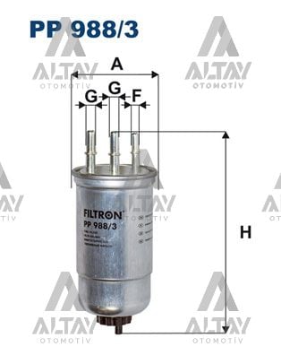 YAKIT FİLTRESİ ( MAZOT) LOGAN / SANDERO / DUSTER 07=> 1.5 DCİ EURO 4