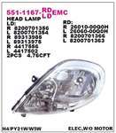 On Far Sol Beyaz Sınyallı Renault Traffıc / Vıvaro / Prımastar 07-