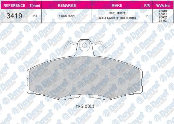 ON FREN BALATASI FAVORIT FELICIA FORMEN PICK UP 1.9D