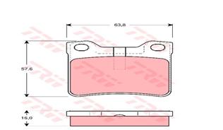 ARKA BALATA P406 1.6-1.8-2.0-2.1 TDİ (95-04) 607 00=>