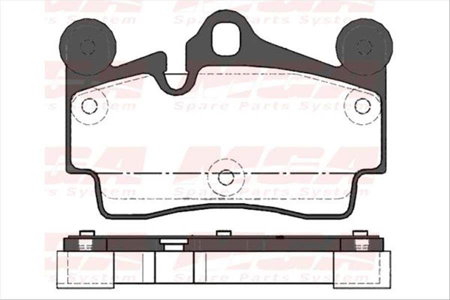 Arka Fren Balatası-  (Audı Q7 07-09  Porsche Cayenne 03-07)