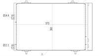 KLIMA RADYATORU KONDENSER  (PEUGEOT: 508/ CITROEN C5 III  )  573×361×16