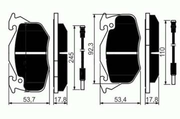 ÖN BALATA (FİŞLİ) R9-R11-R19 CLIO-EXP-P106-P206