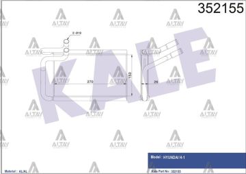 RADYATÖR KALORİFER H-1 08-11 BRAZING