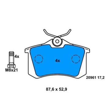 Arka Balata Fluence-Mgn Iı-Iıı-207-308-307-Partner-C3-C4-Bora-Passat 97>Golf Iv-V-Polo