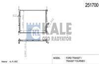 RADYATOR BRAZING  (FORD: TRANSIT V347 2.2 2.4 06>    )  KLIMASIZ