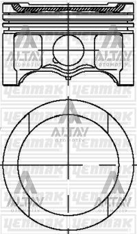 PİSTON SEGMANLI GOLF4 / GOLF5 / BORA / PASSAT / A3 / TOLEDO 01-10 1.6 BFQ-ALZ-BSE-BGU-AVU STD